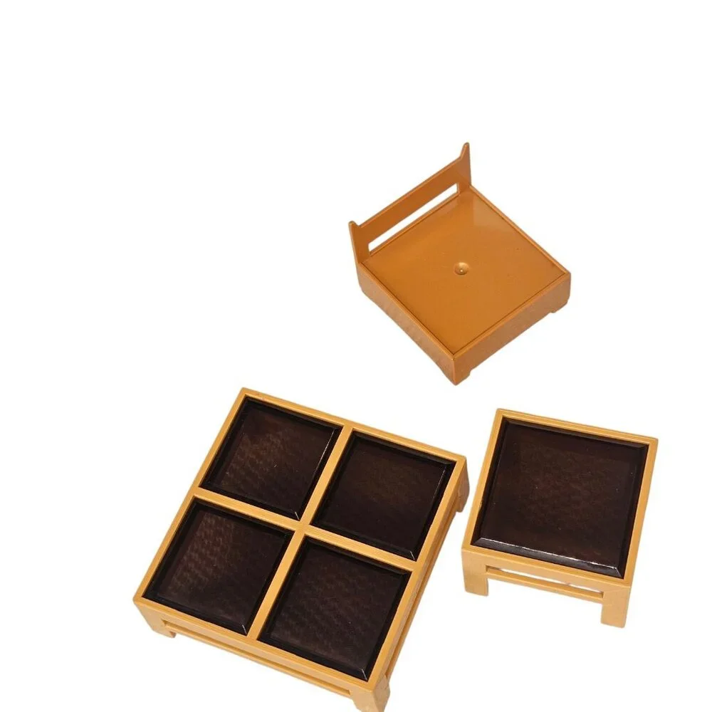 VTG Tomy‎ Smaller Homes Dollhouse Furniture Coffee Table Side Table Corner Chair
